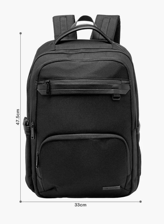 لي كوبر Textured Backpack With Adjustable Shoulder Straps